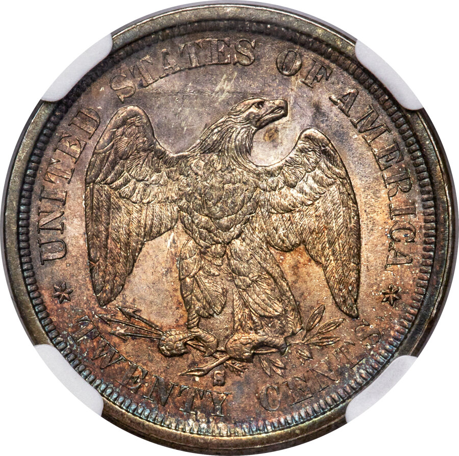 1875-S 20c Misplaced Date, FS-301 XF40 thumbnail 12