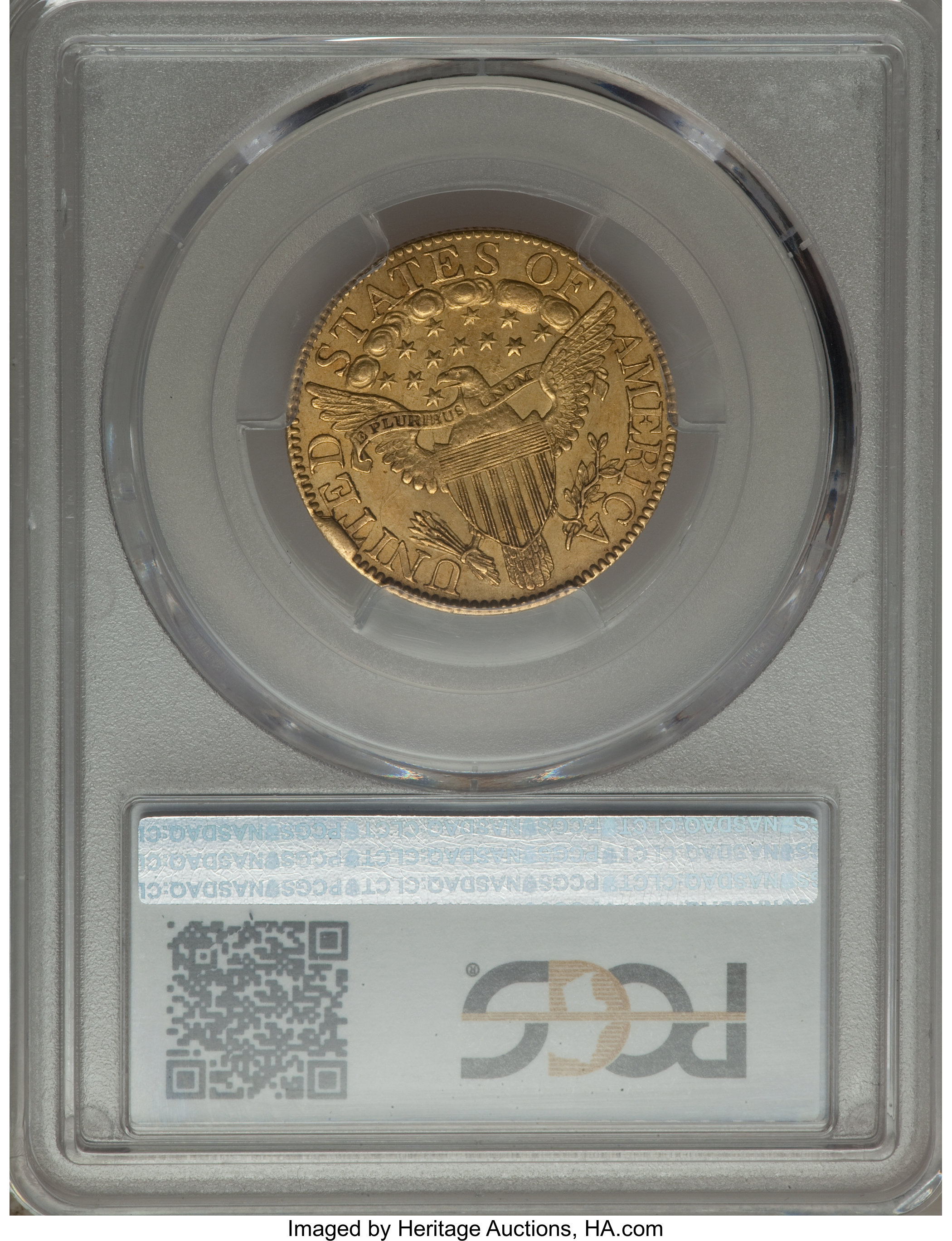 image for: 1807 $5 Bust Right, BD-1, High R.4, AU55 PCGS....