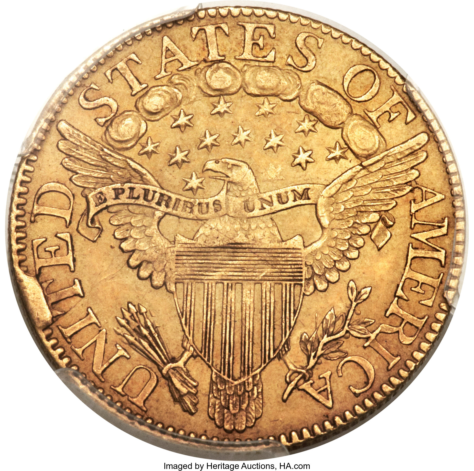 image for: 1807 $5 Bust Right, BD-1, High R.4, AU55 PCGS....