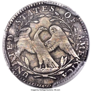image for: 1795 H10C V-5, LM-8, R.3, VF30 PCGS....