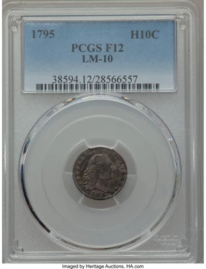 image for: 1795 H10C V-4, LM-10, R.3, Fine 12 PCGS....