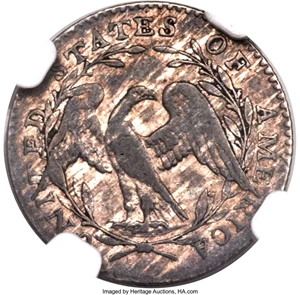 image for: 1795 H10C V-4, LM-10, R.3, AU53 NGC....