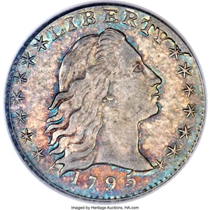 image for: 1795 H10C V-4a, LM-10, R.3, MS64 PCGS. CAC....