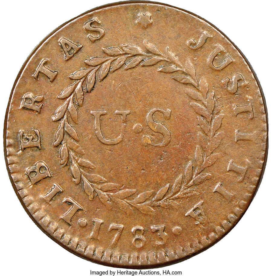 1783 Copper Nova Constellatio, Pointed Rays, Large U.S. MS BN MS61 BN thumbnail 12