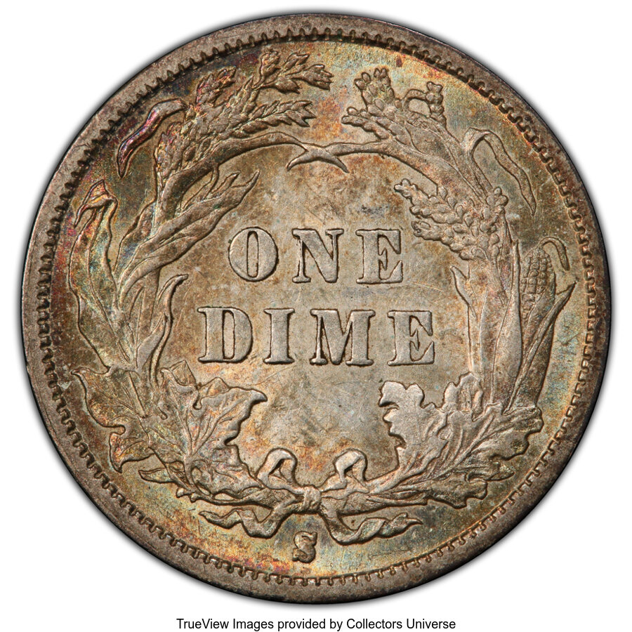 1890-S 10c MS63 thumbnail 2
