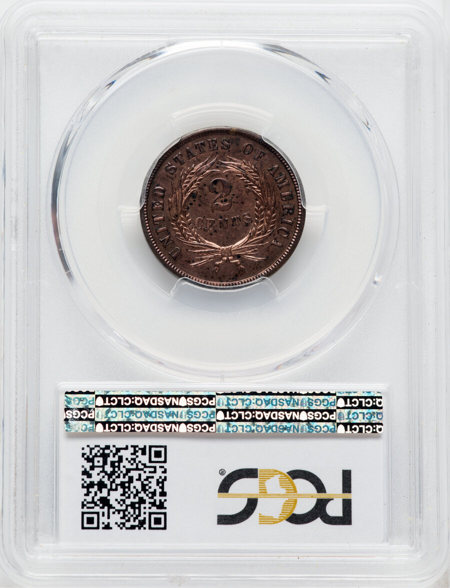 2-Cent Piece 2c 1864-1873 PR RB [Type] PR61 RB thumbnail 6