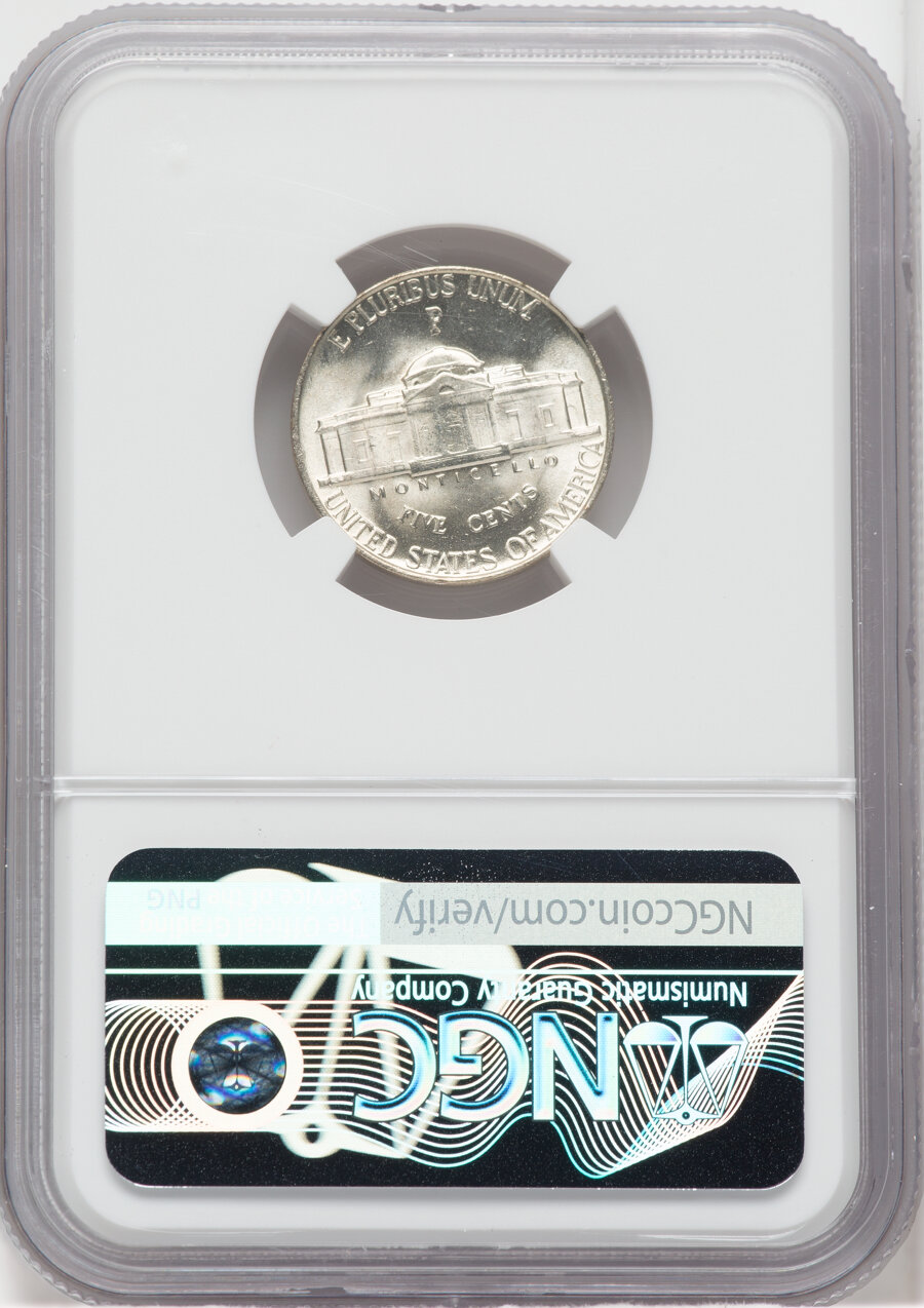 1945-P 5C Silver, Triple Die Reverse, FS-501/804 MS64 thumbnail 2
