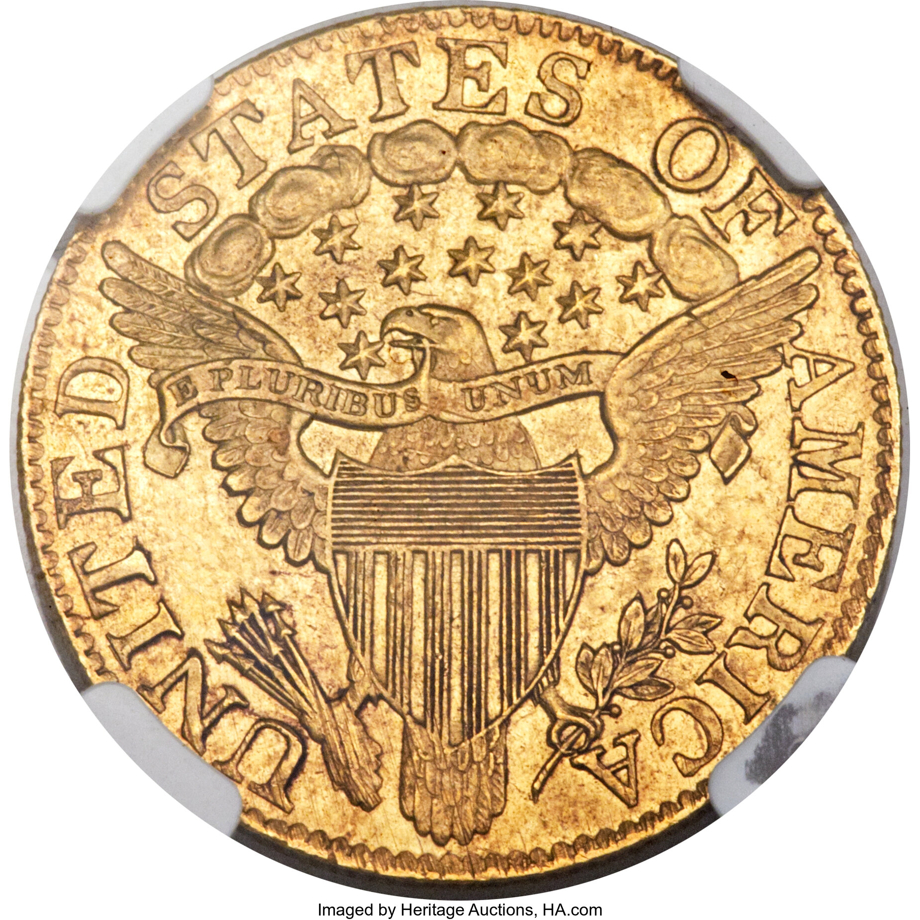 1804 $5  Small 8 over Large 8, BD-7 AU55 CAC thumbnail 21