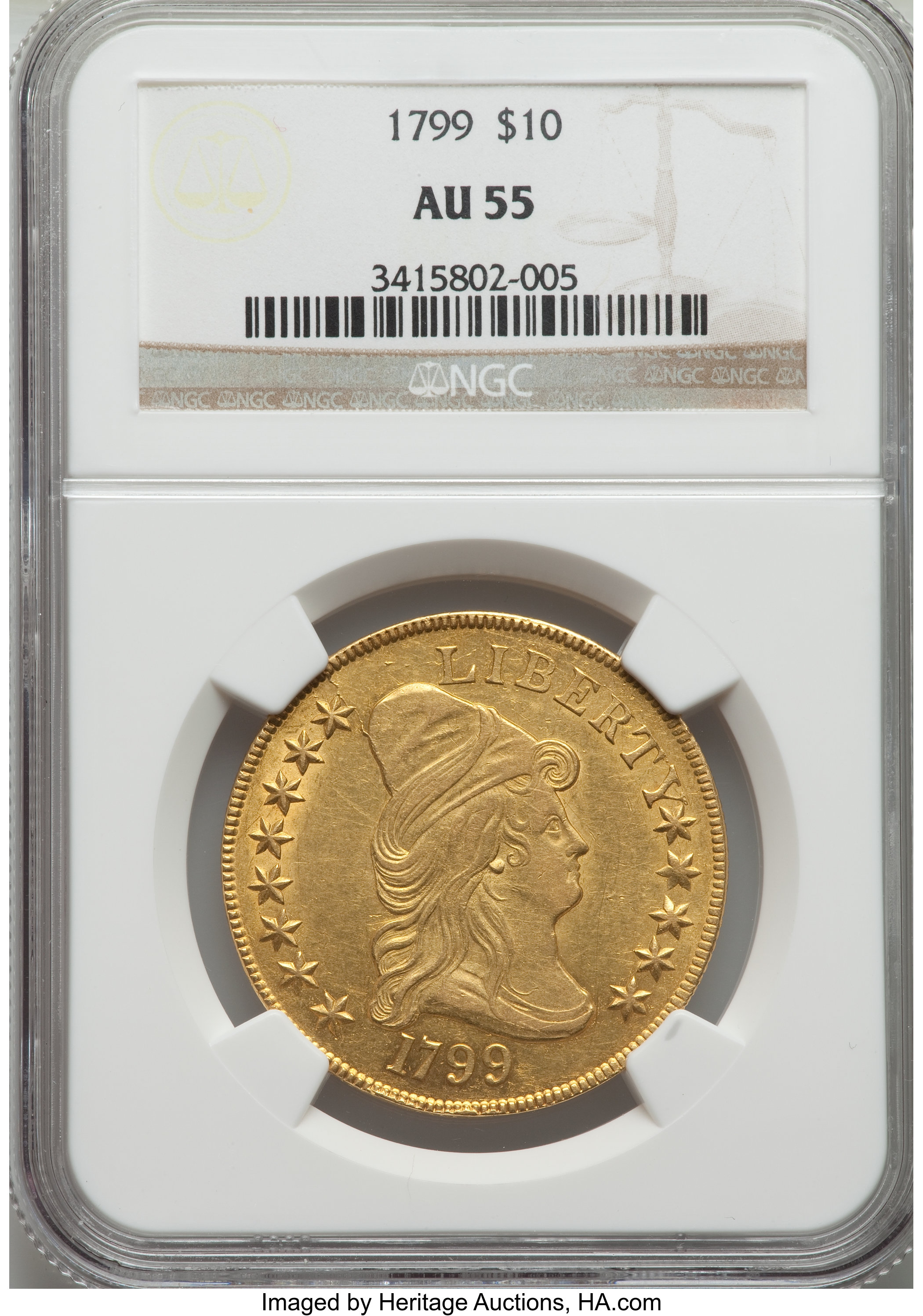 1799 $10  Small Stars Obverse, BD-6 VF30 thumbnail 26