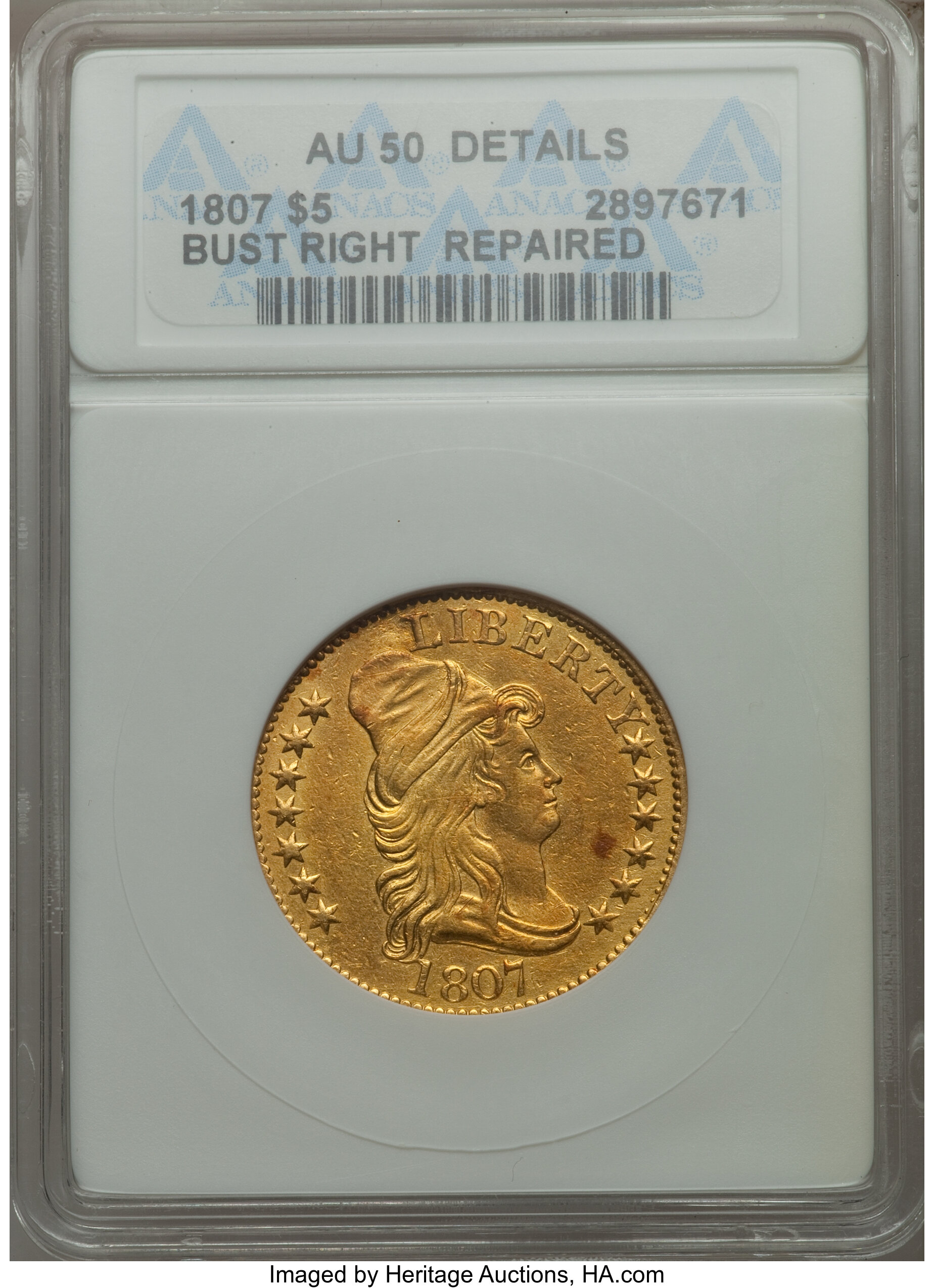 1807 $5  Draped Bust, BD-1 F15 thumbnail 15