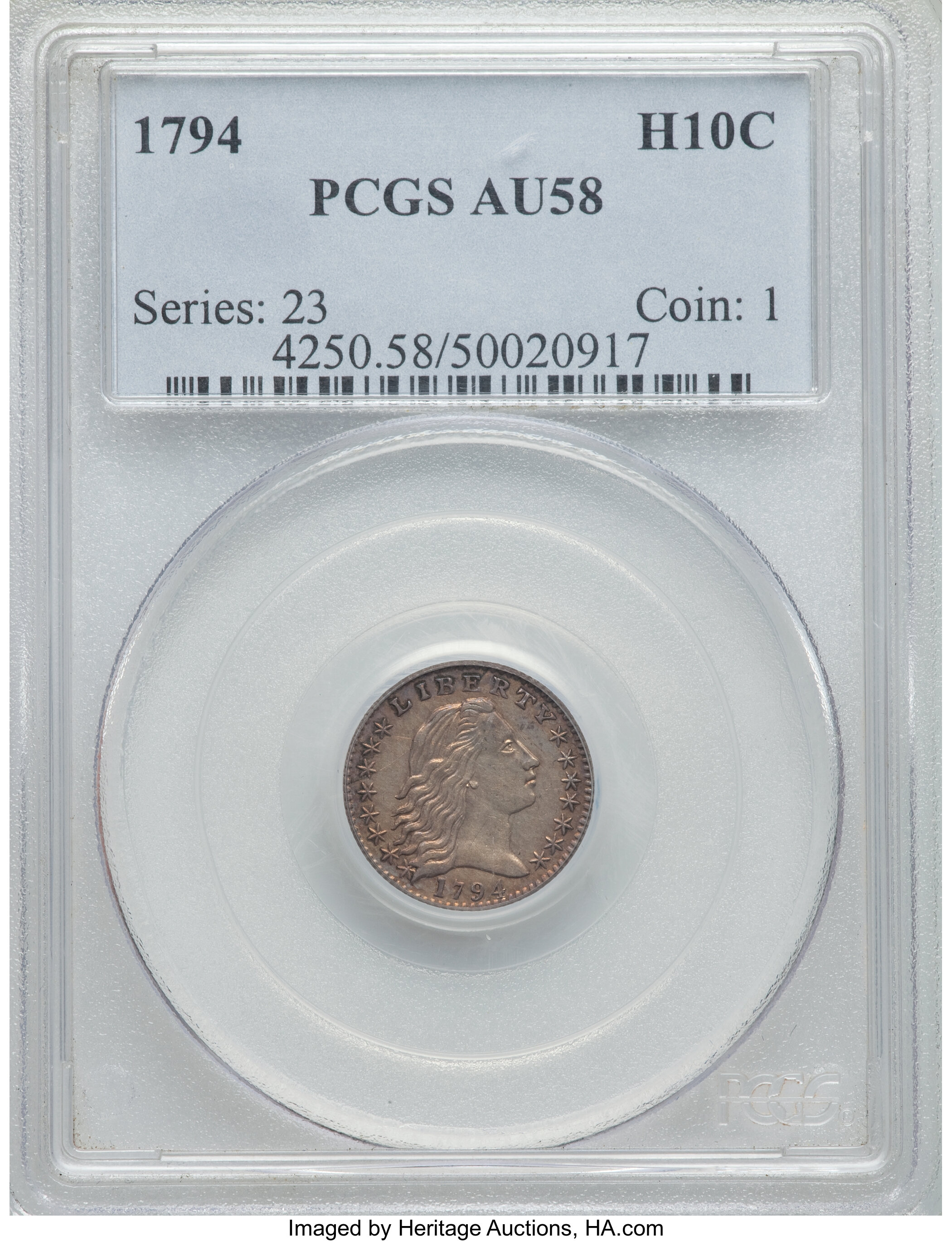 1794 H10c LM-3 AU58 thumbnail 3