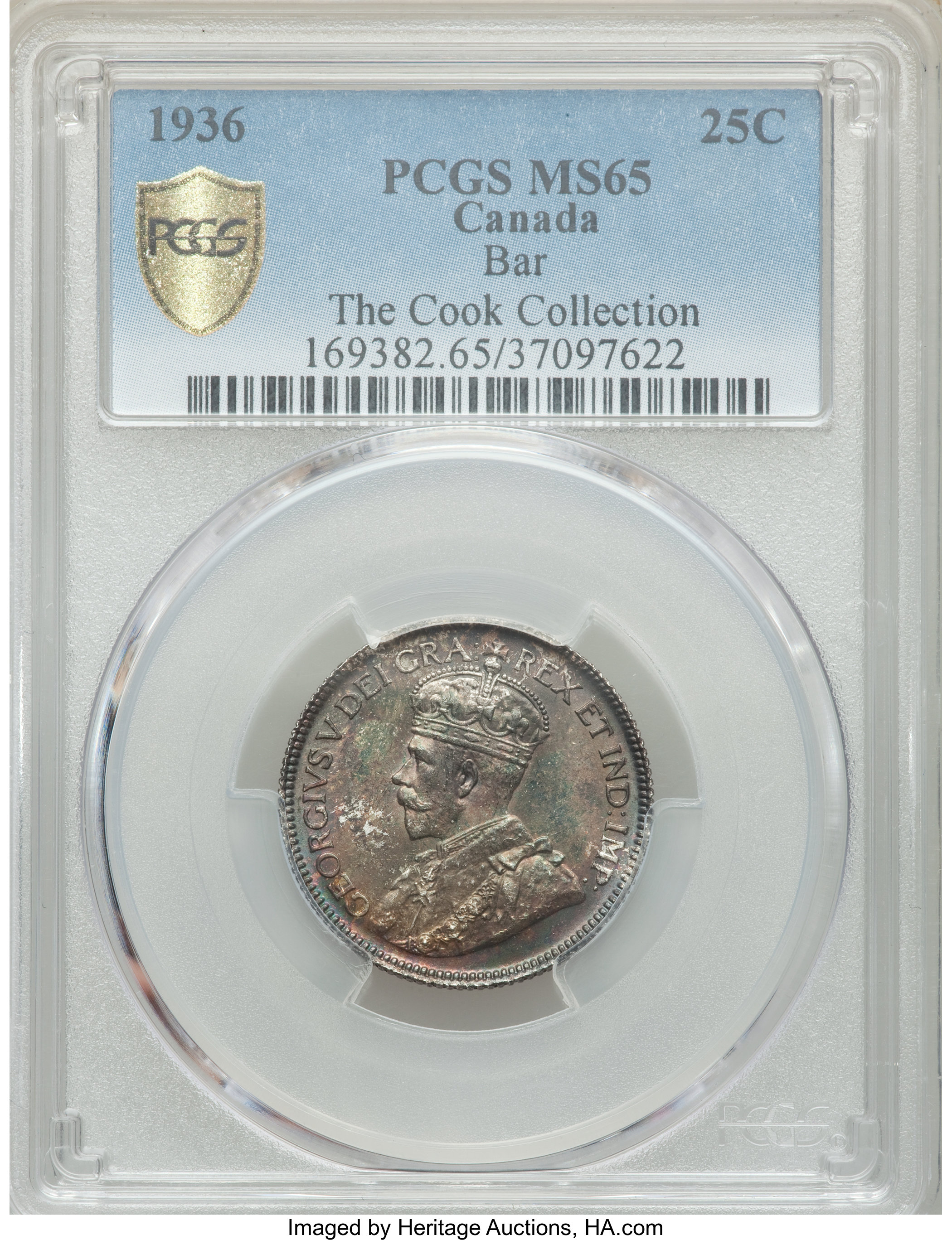 1936 25c Bar VG10 thumbnail 15