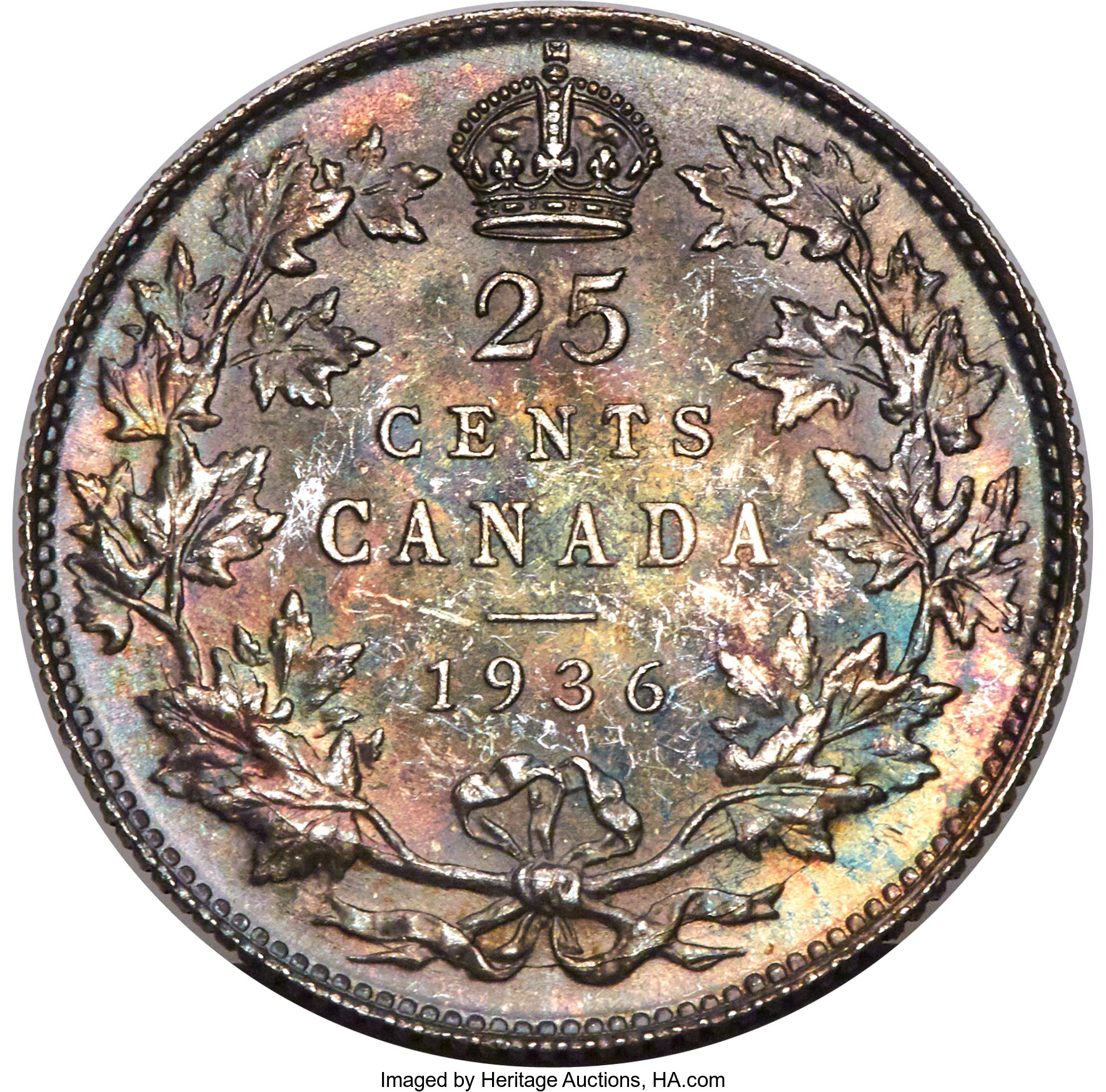 1936 25c Bar VG10 thumbnail 17