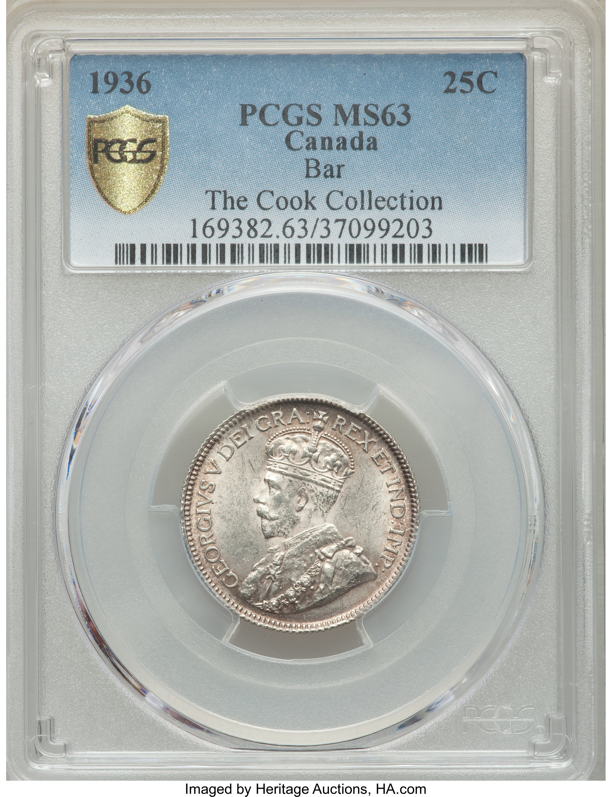 1936 25c Bar VG10 thumbnail 7