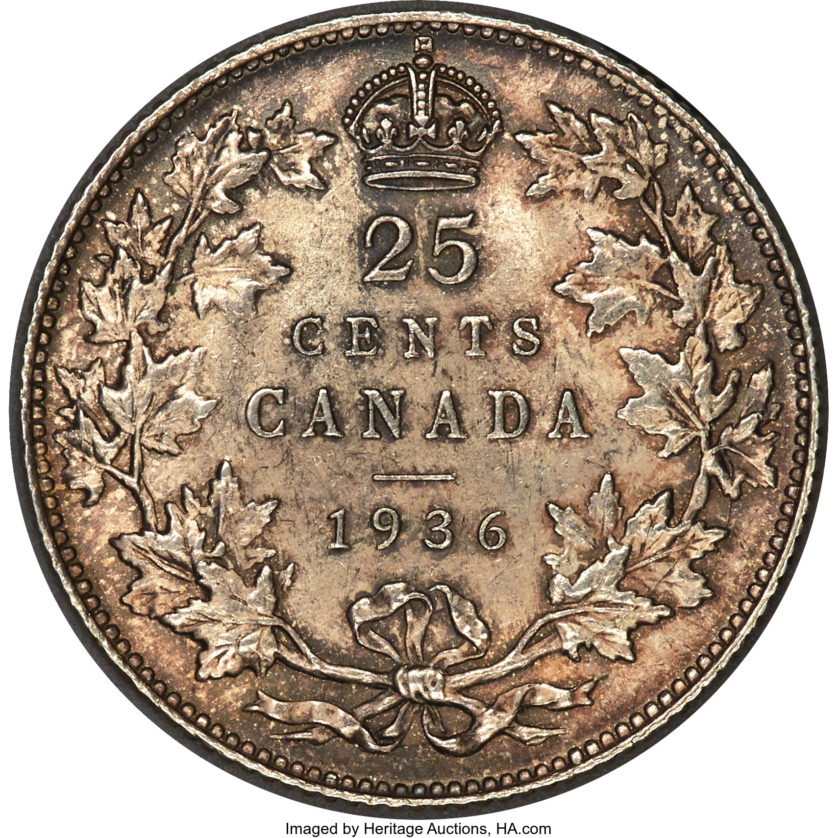 1936 25c Bar VG10 thumbnail 9
