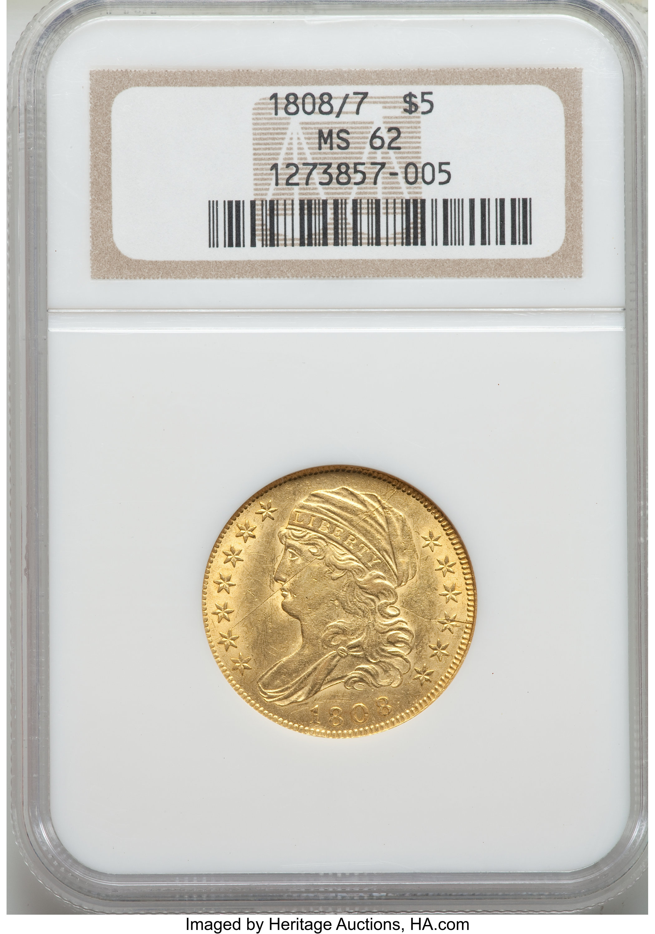 1808/7 $5  Tall 1, BD-2 MS thumbnail 18
