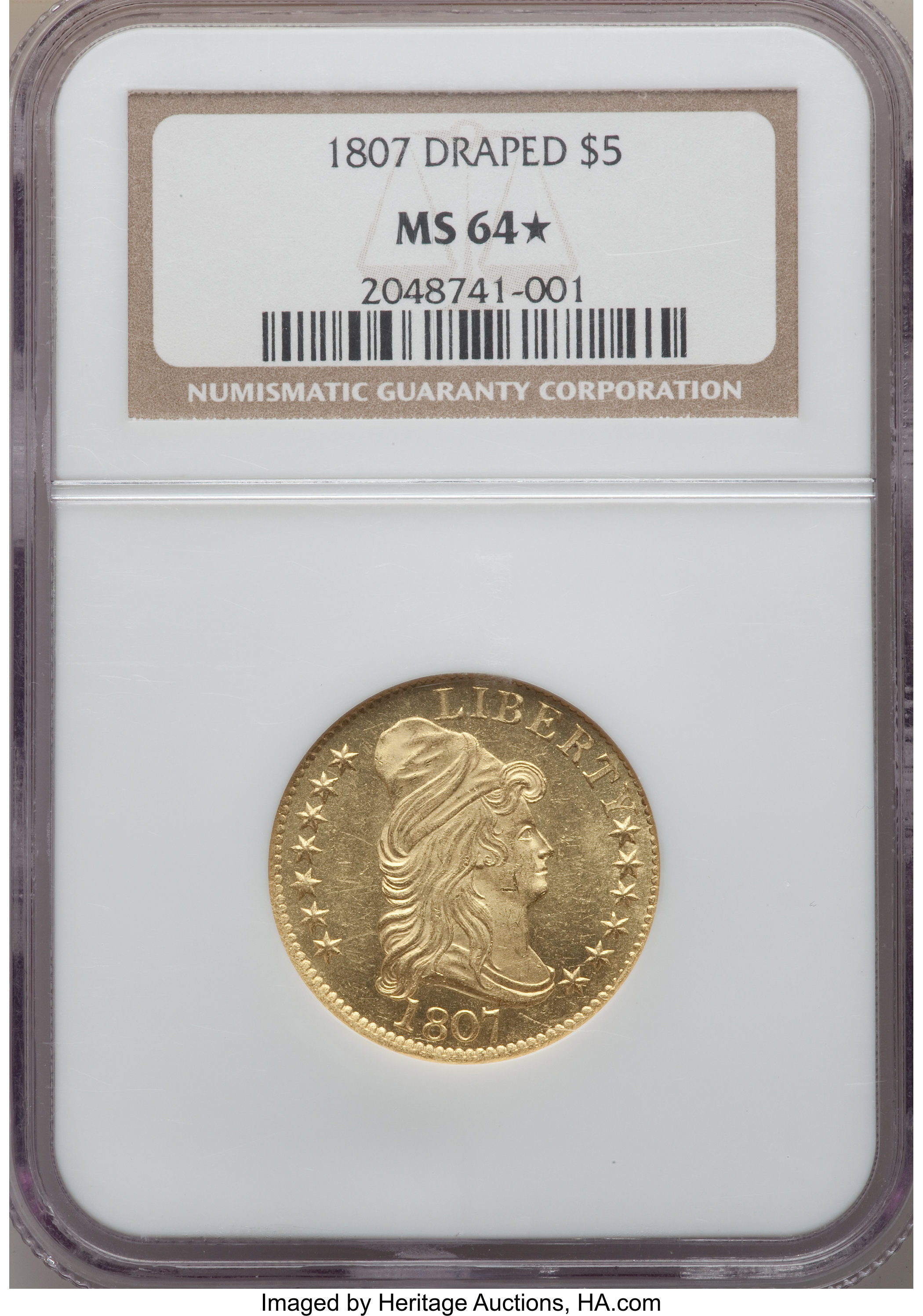 1807 $5  Draped Bust, BD-1 VF20 CAC thumbnail 19