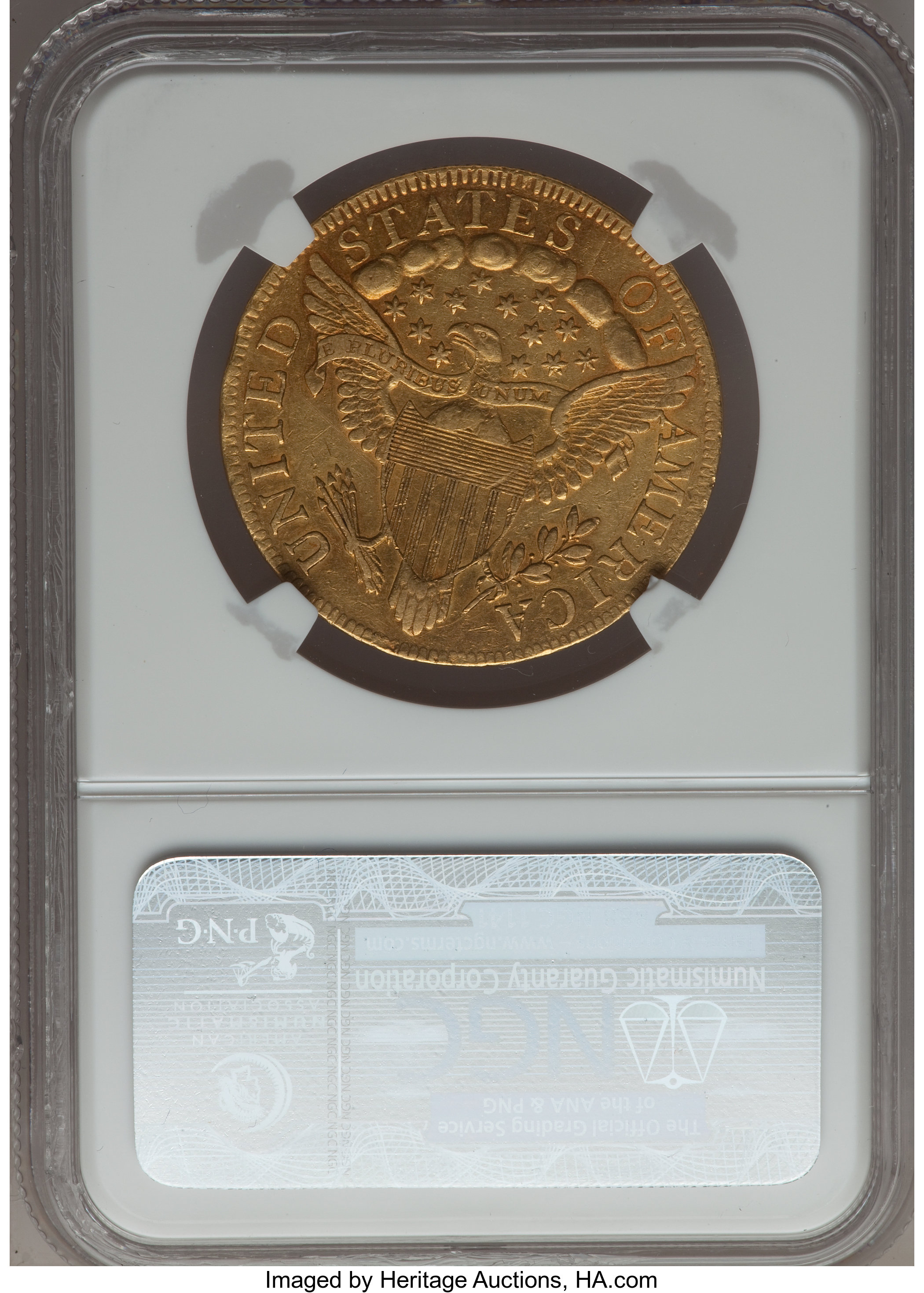 1797 $10  Large Eagle, BD-2 XF40 CAC thumbnail 2