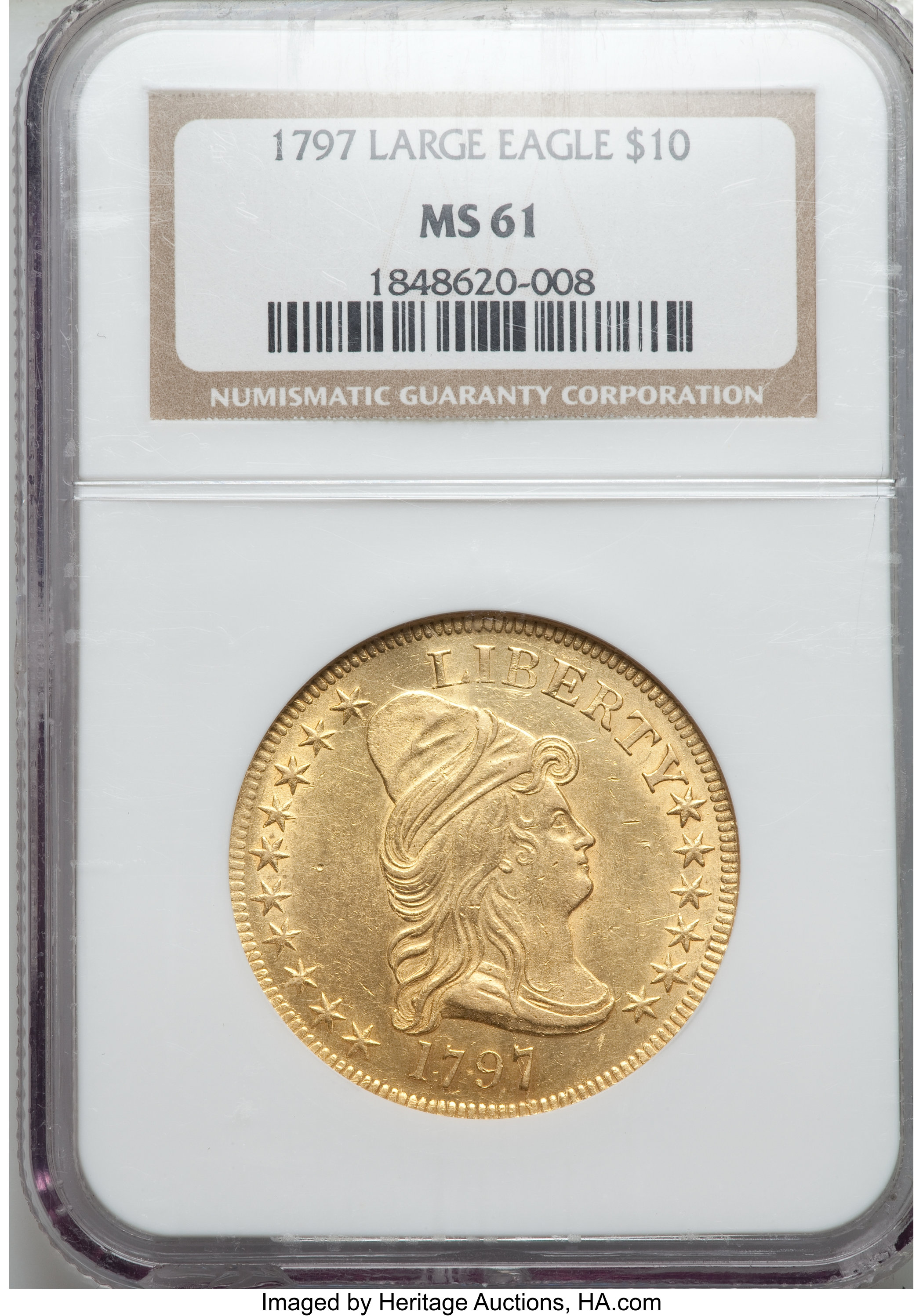 1797 $10  Large Eagle, BD-2 MS60 thumbnail 12