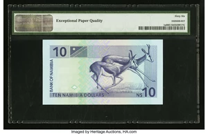 image for: Namibia 10 dollars (B201a)