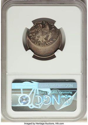 image for: No Date 25C Motto, Seated Liberty Quarter Dollar -- Struck 30% Off Center -- XF40 NGC....