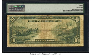 image for: Fr. 900a $10 1914 Red Seal Federal Reserve Note PMG Fine 12....