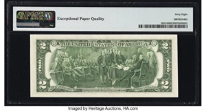 image for: Fr. 1935-H $2 1976 Federal Reserve Note. PMG Superb Gem Unc 68 EPQ....