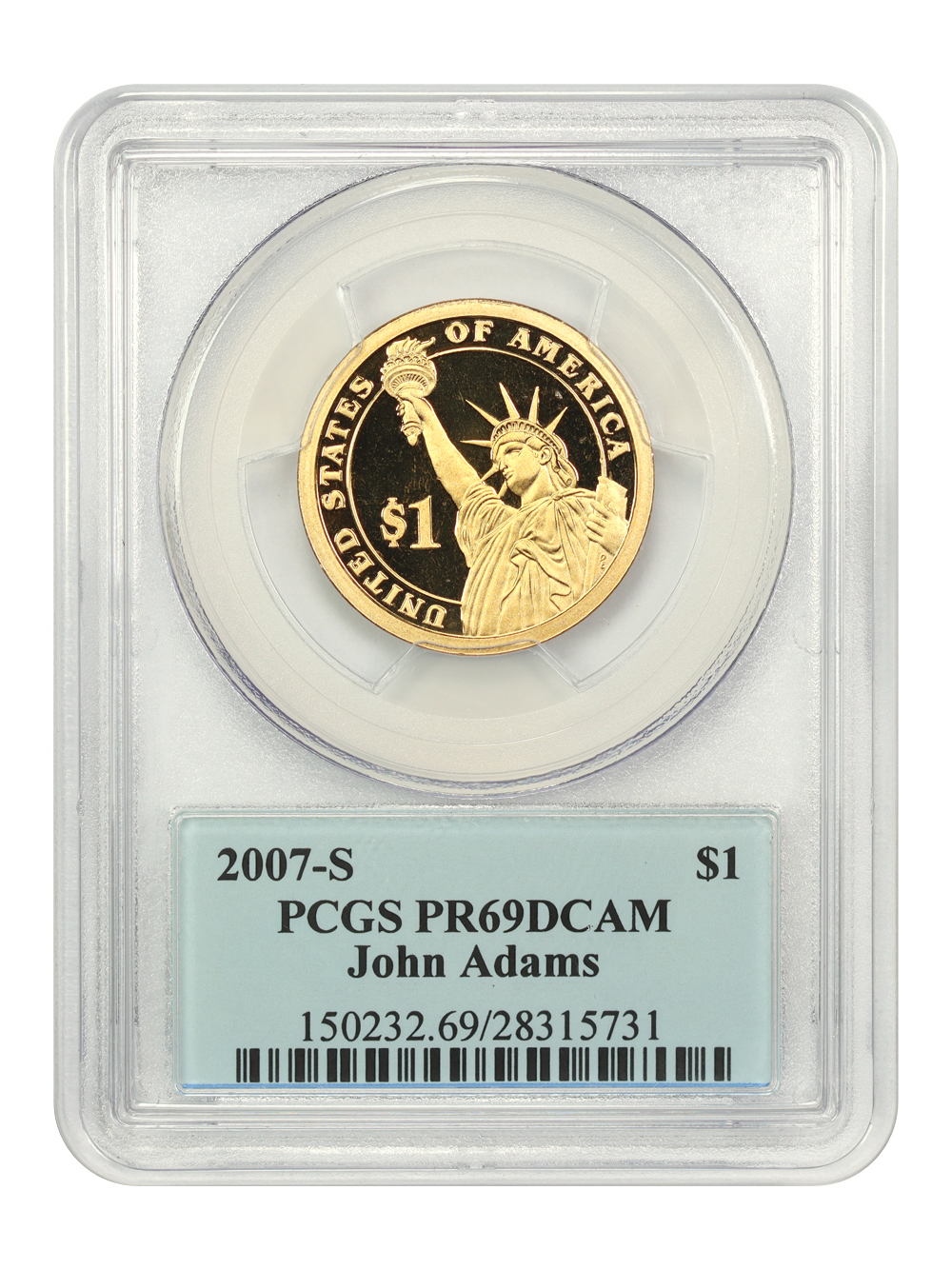 Presidential Dollar $1  PR DCAM [Type] PR69 DCAM thumbnail 4