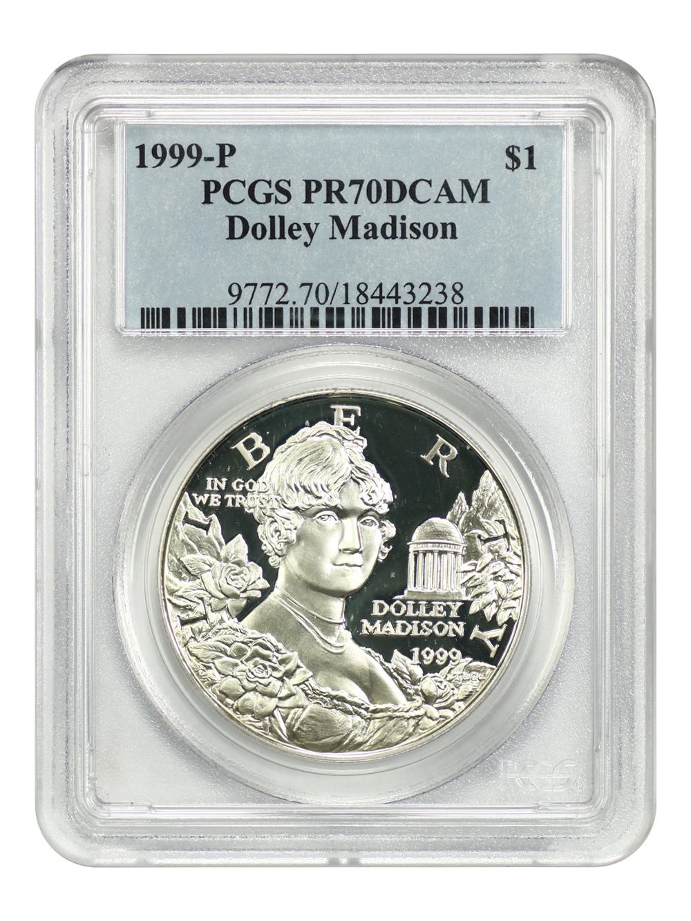 1999-P S$1 Dolley Madison PR DCAM PR70 DCAM thumbnail 8