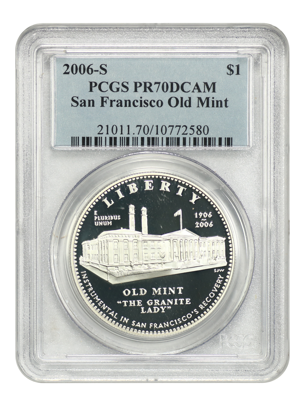 2006-S S$1 San Francisco Old Mint Centennial PR DCAM PR70 DCAM thumbnail 13