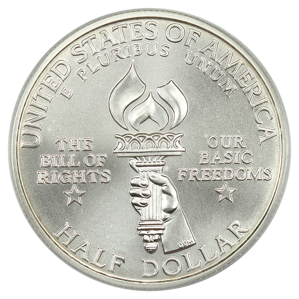 1993-W S50c Silver, James Madison Bill of Rights MS64 thumbnail 21