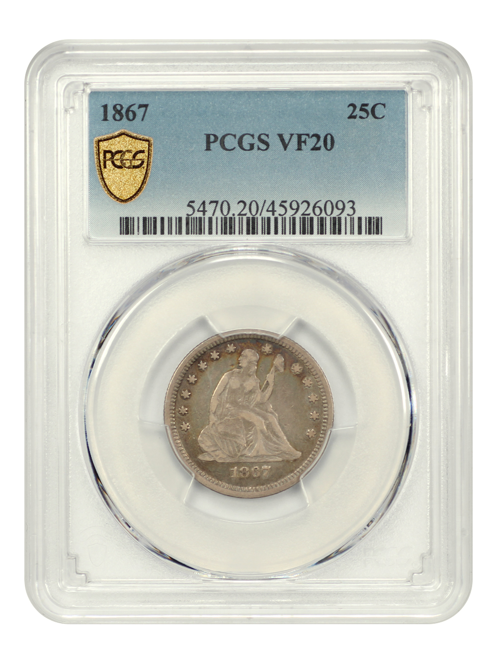 1867 25c VF25 thumbnail 5