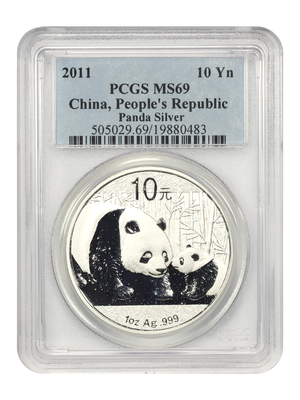 Panda 1oz Silver S10Y 1989- [Type] MS66 thumbnail 23