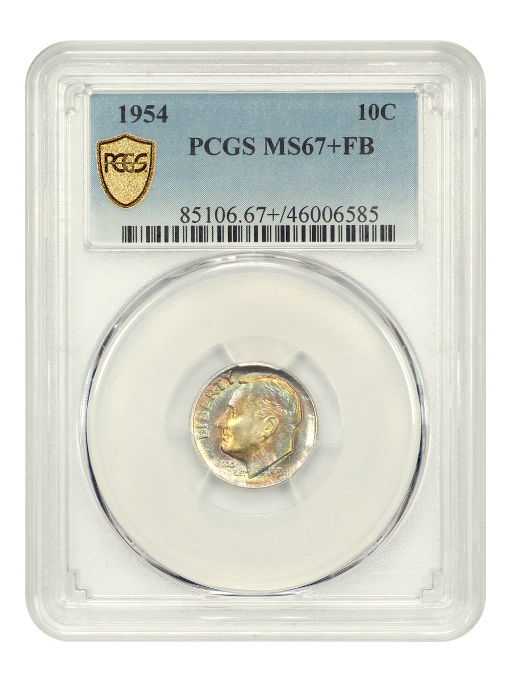 1954 10c MS FB MS67 FB thumbnail 7