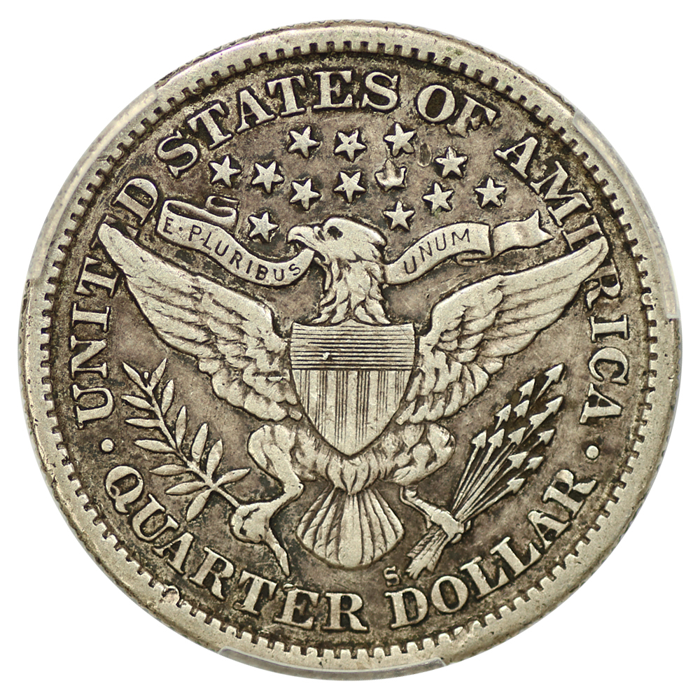 1897-S 25c VF35 CAC thumbnail 2
