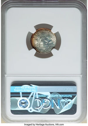image for: 1954-D 10C MS68 NGC. NGC Census: (4/0). PCGS Population: (1/0). Mintage 106,397,000. ...