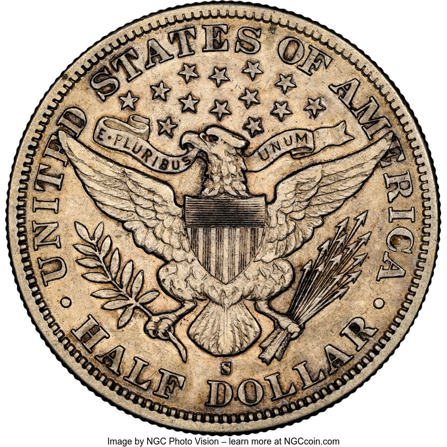 1896-S 50c XF45 thumbnail 2