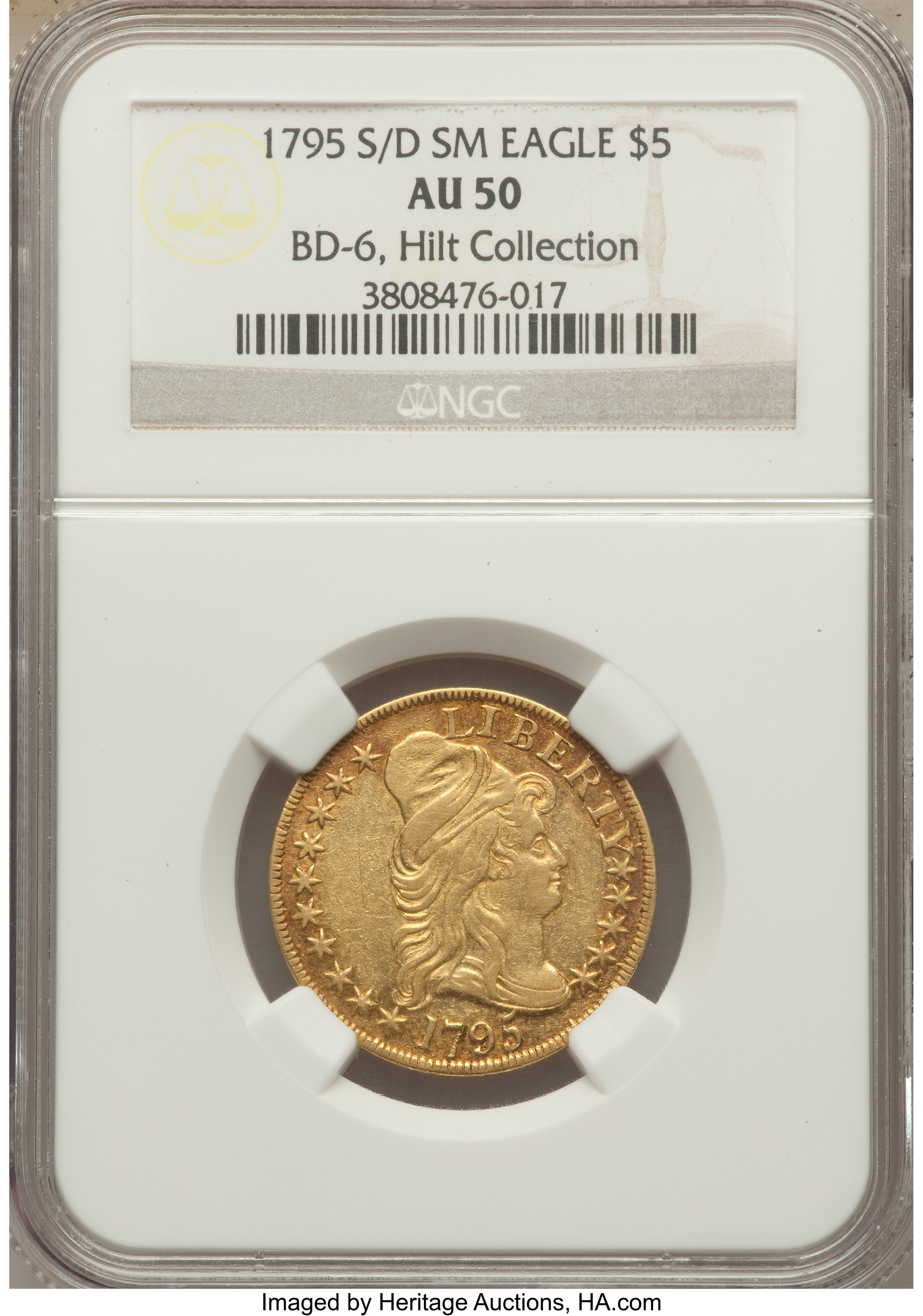 1795 $5  Small Eagle, S/D XF45 thumbnail 13