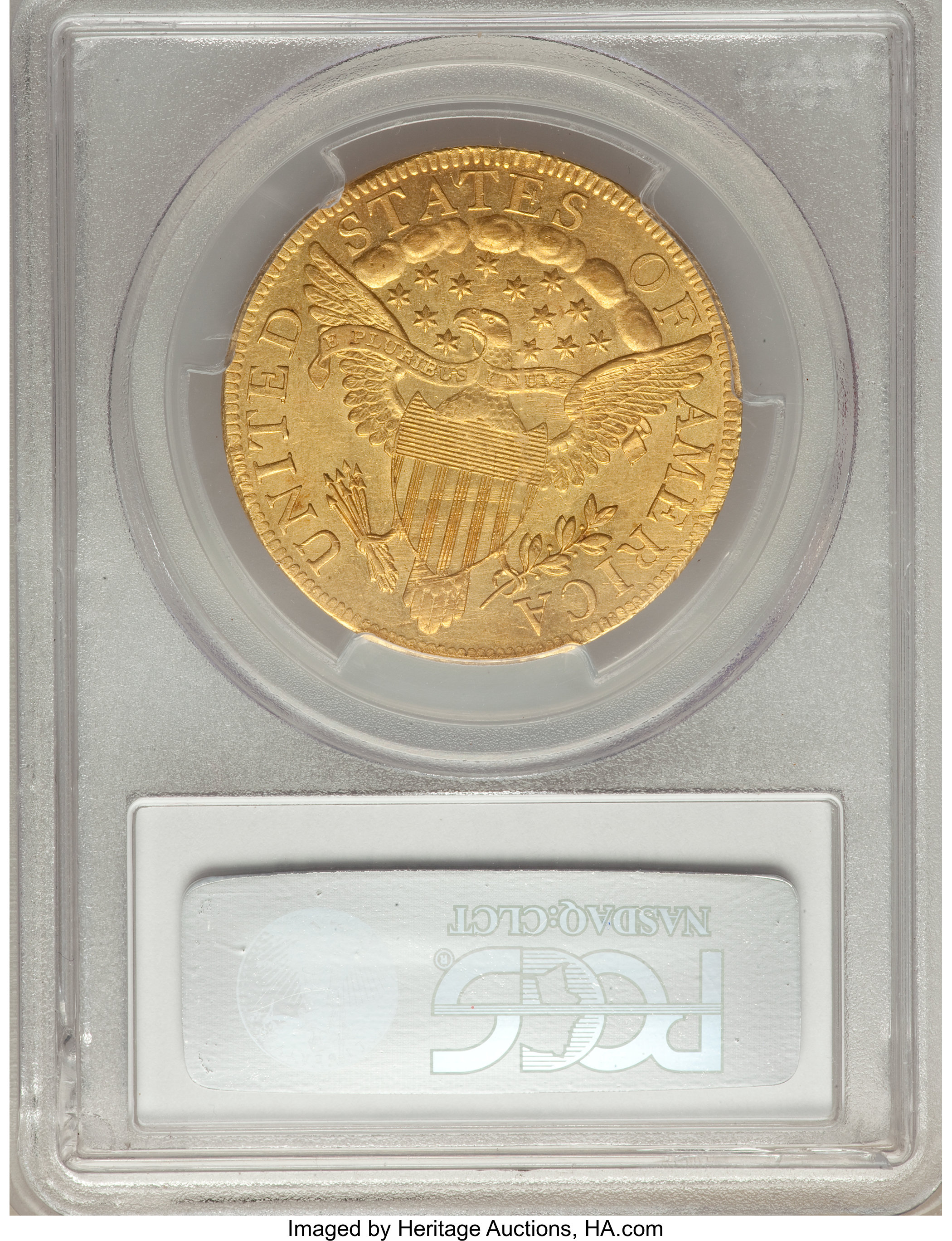 1797 $10  Large Eagle, BD-2 AU58 thumbnail 11
