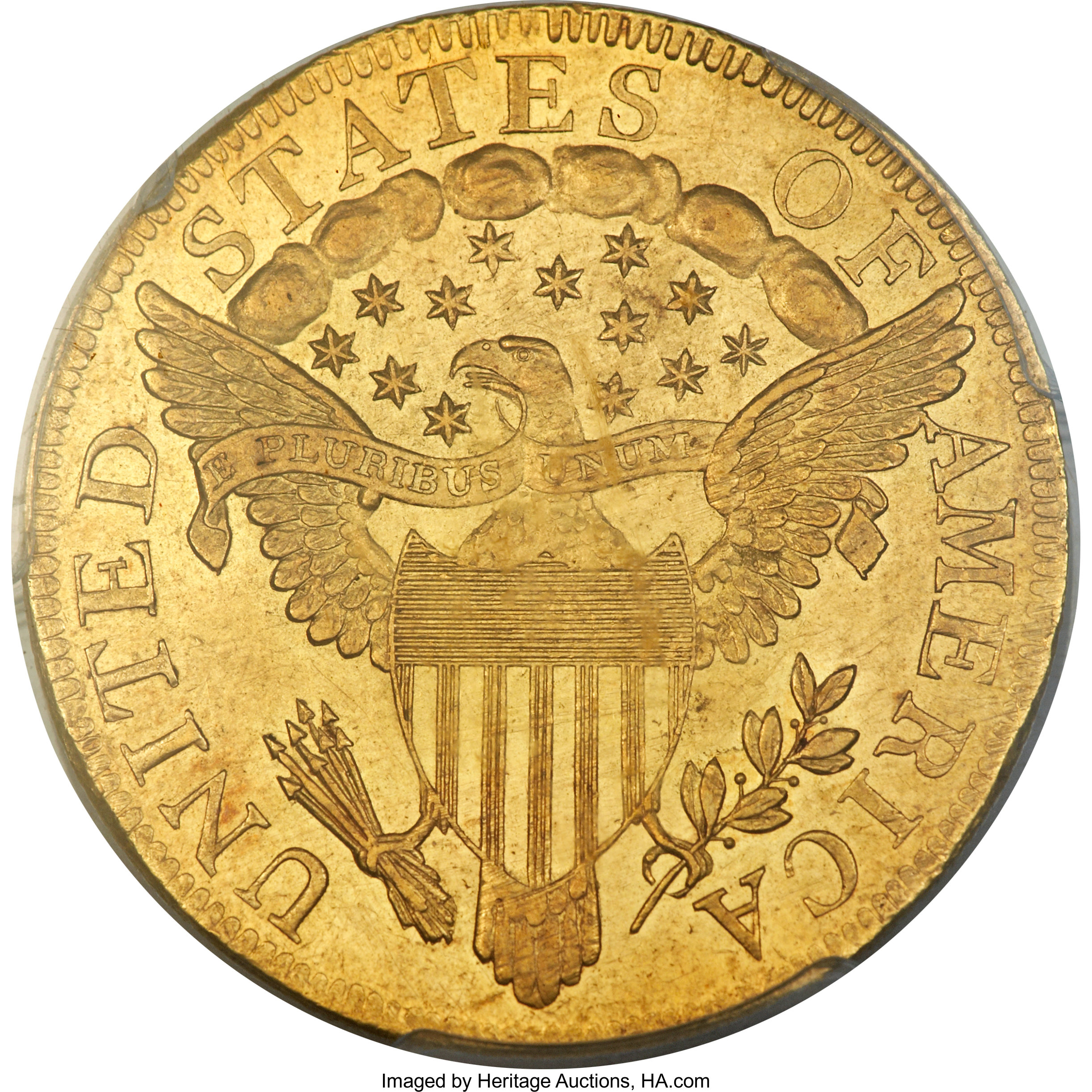1797 $10  Large Eagle, BD-2 AU58 thumbnail 12