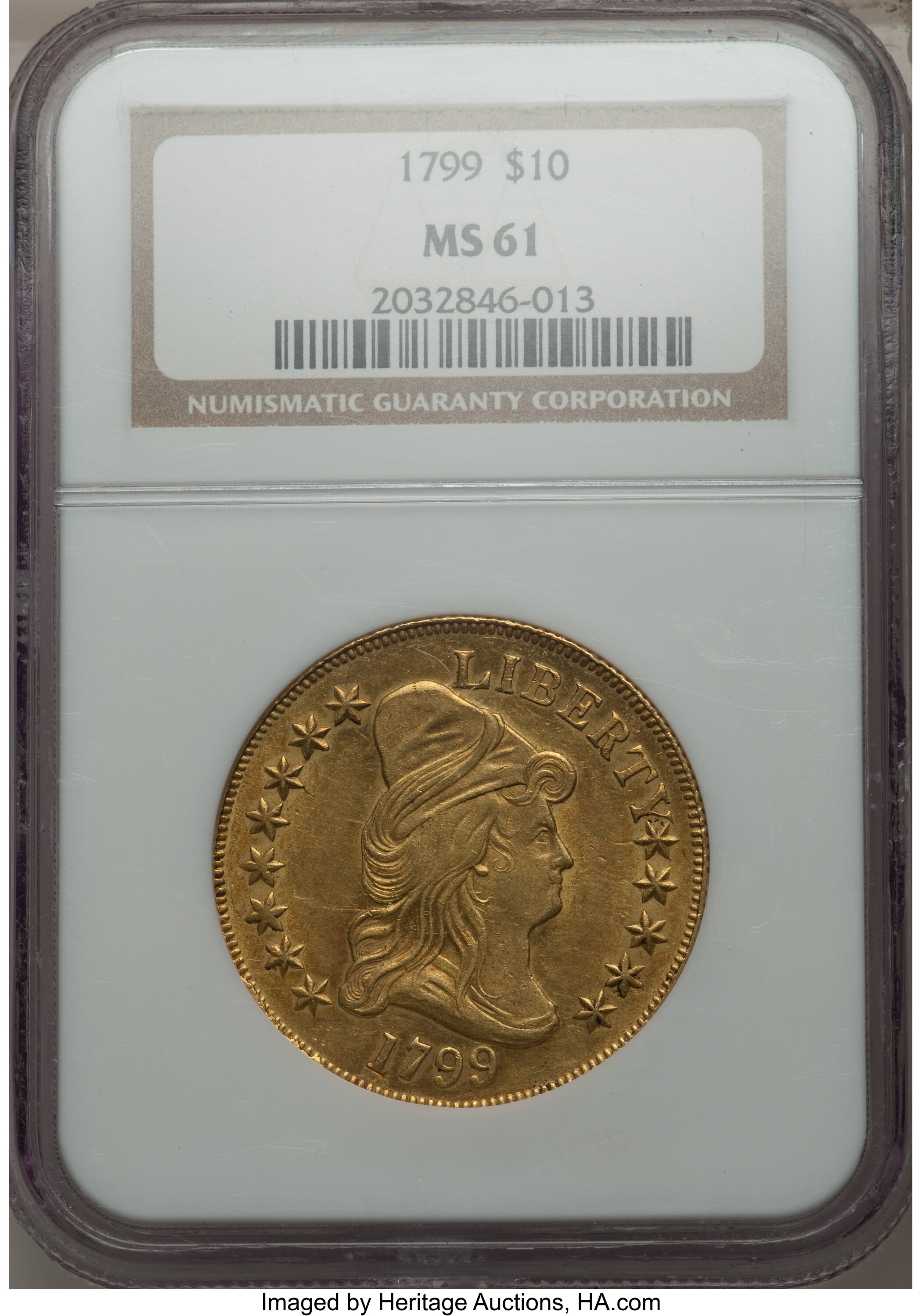 1799 $10  Small Stars Obverse, BD-8 MS61 CAC thumbnail 12