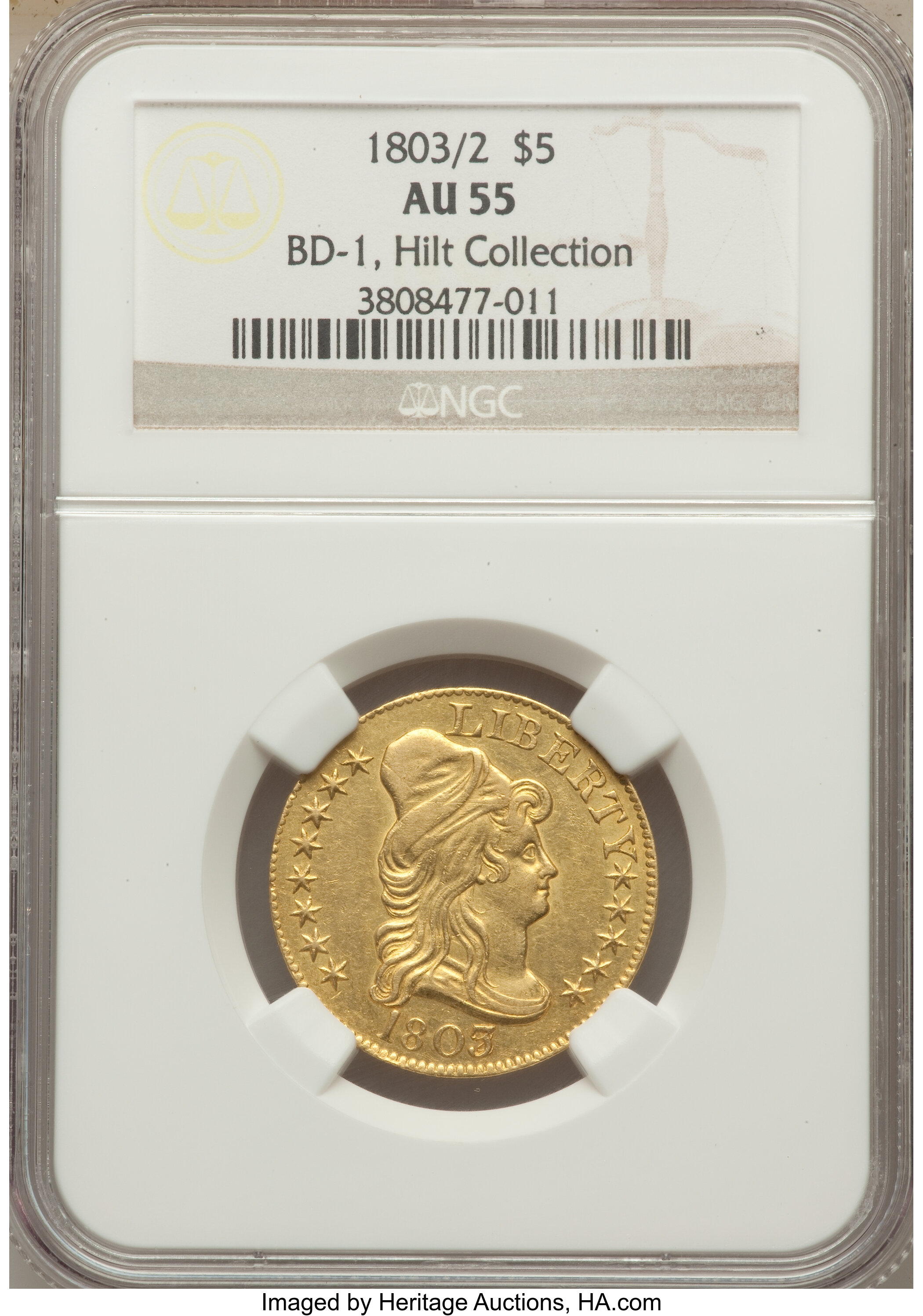 1803/2 $5  Imperfect T, BD-1 F15 CAC thumbnail 24