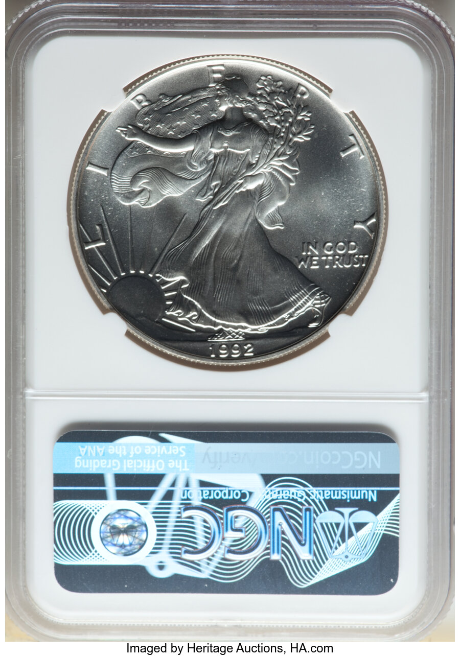 1992 $1  Silver Eagle MS69 thumbnail 12