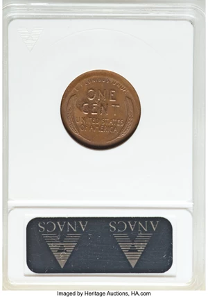 image for: 1936 1C Lincoln Cent -- Struck Off Center, Damaged -- ANACS Details. Unc Details, Net AU50....