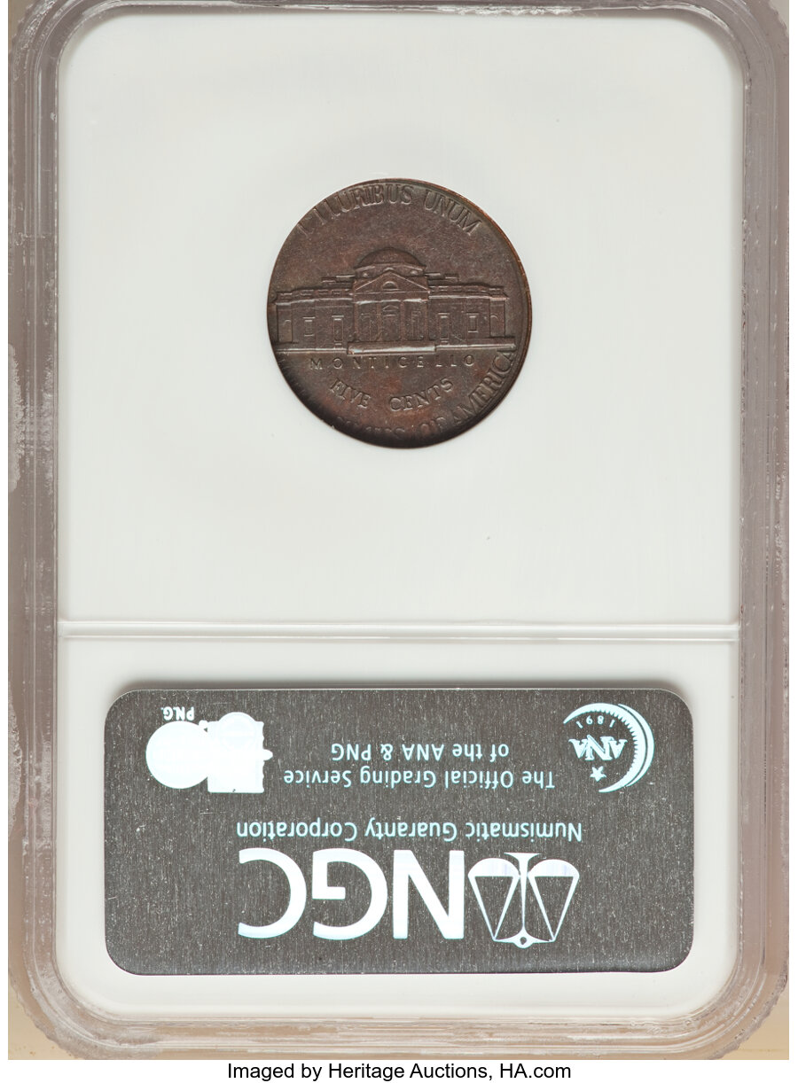 1972-D 5c MS60 thumbnail 2