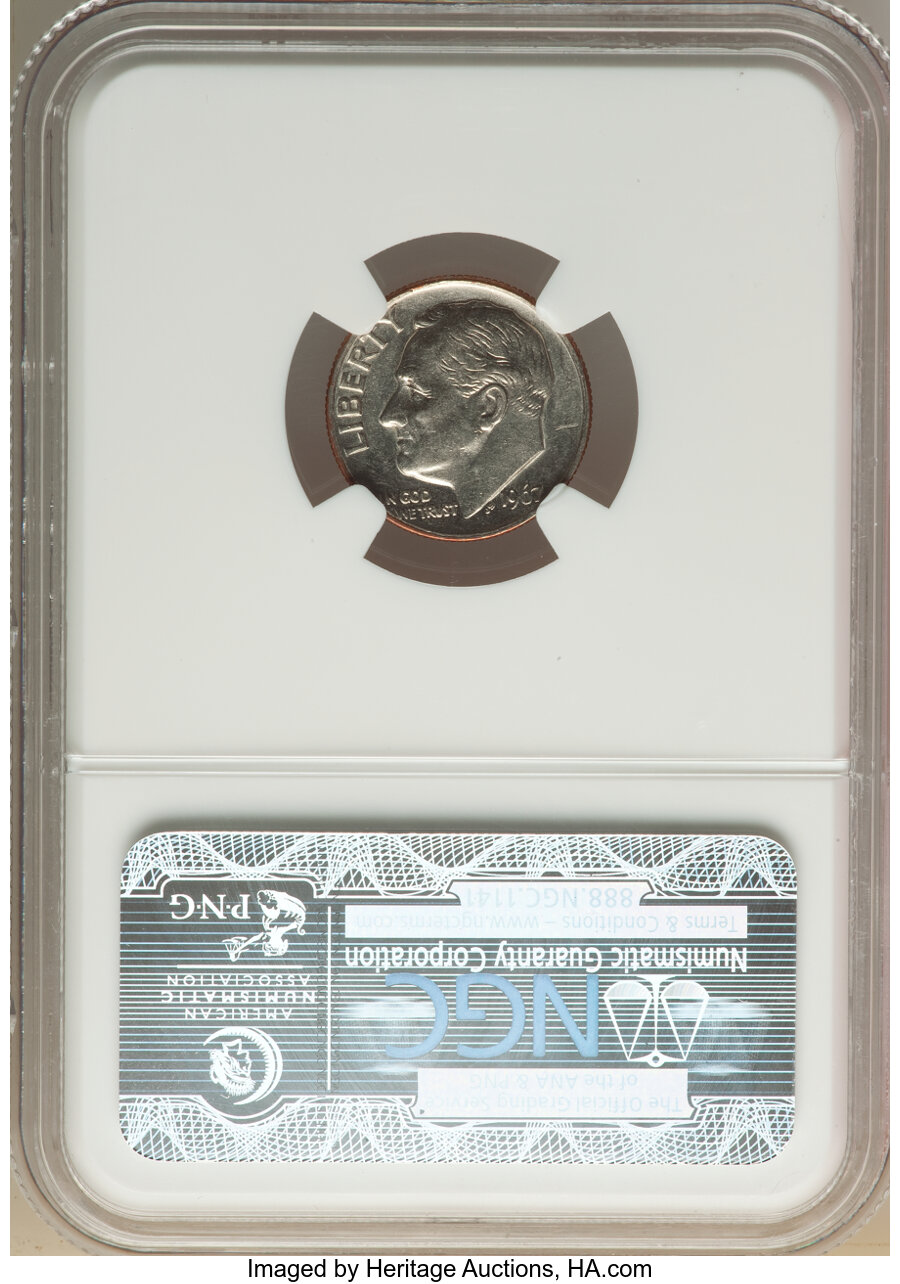 1967 10c AU50 thumbnail 9