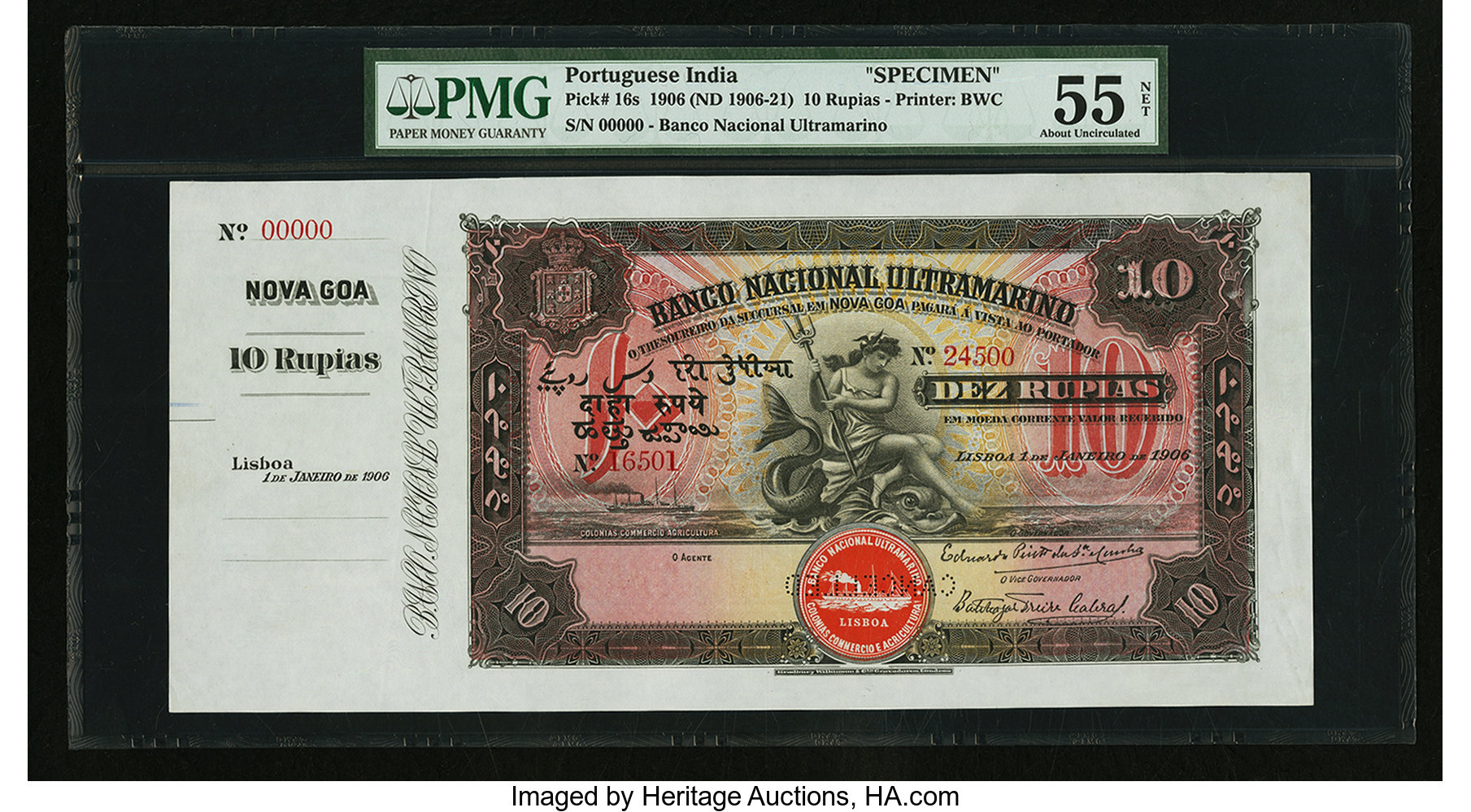image for: Portuguese India  10 rupias (B302ds)