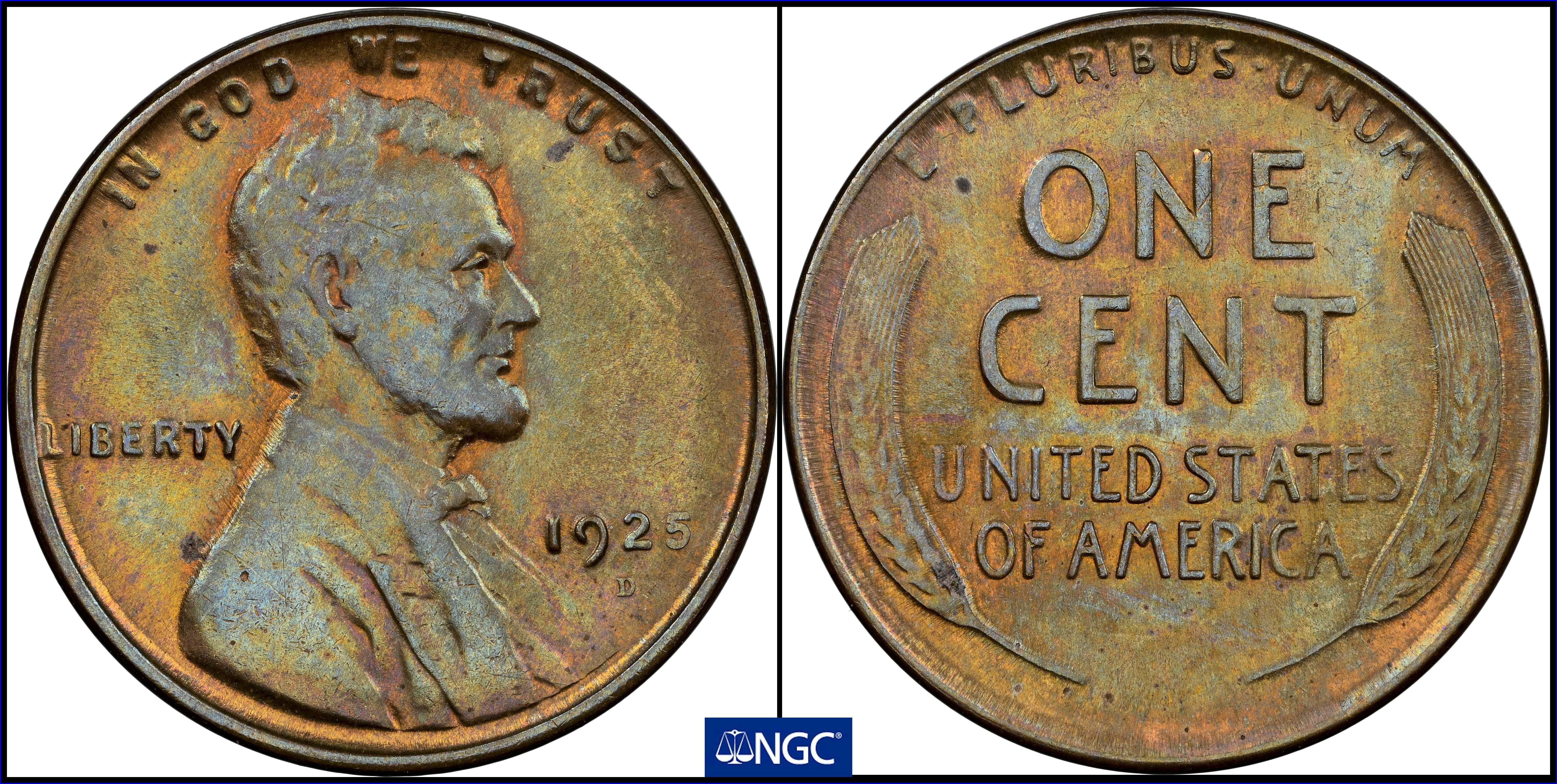 1925-D 1c MS BN MS65 BN CAC thumbnail 5