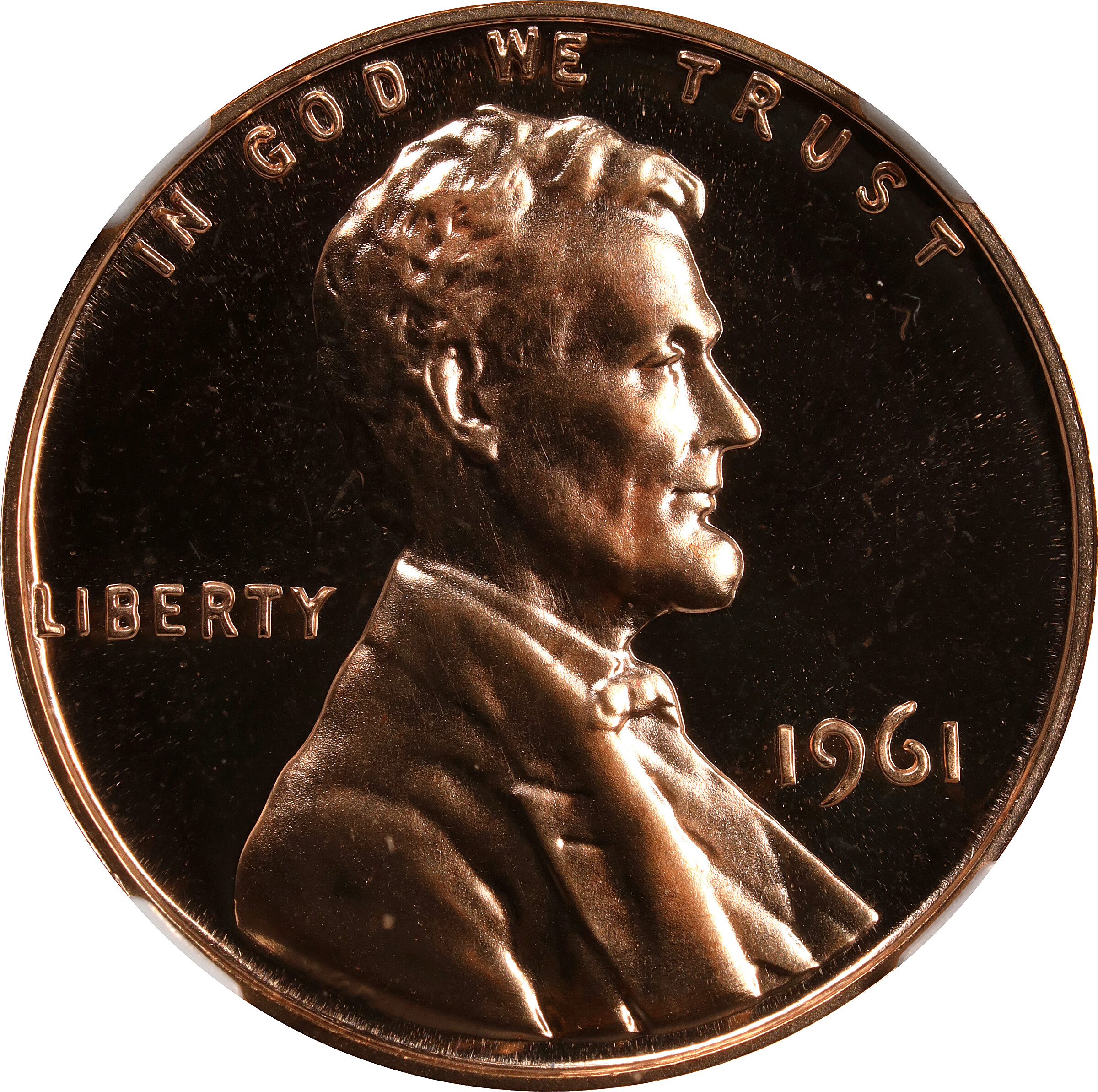 1961 Lincoln Cent. Proof-69 RD Cameo (NGC).