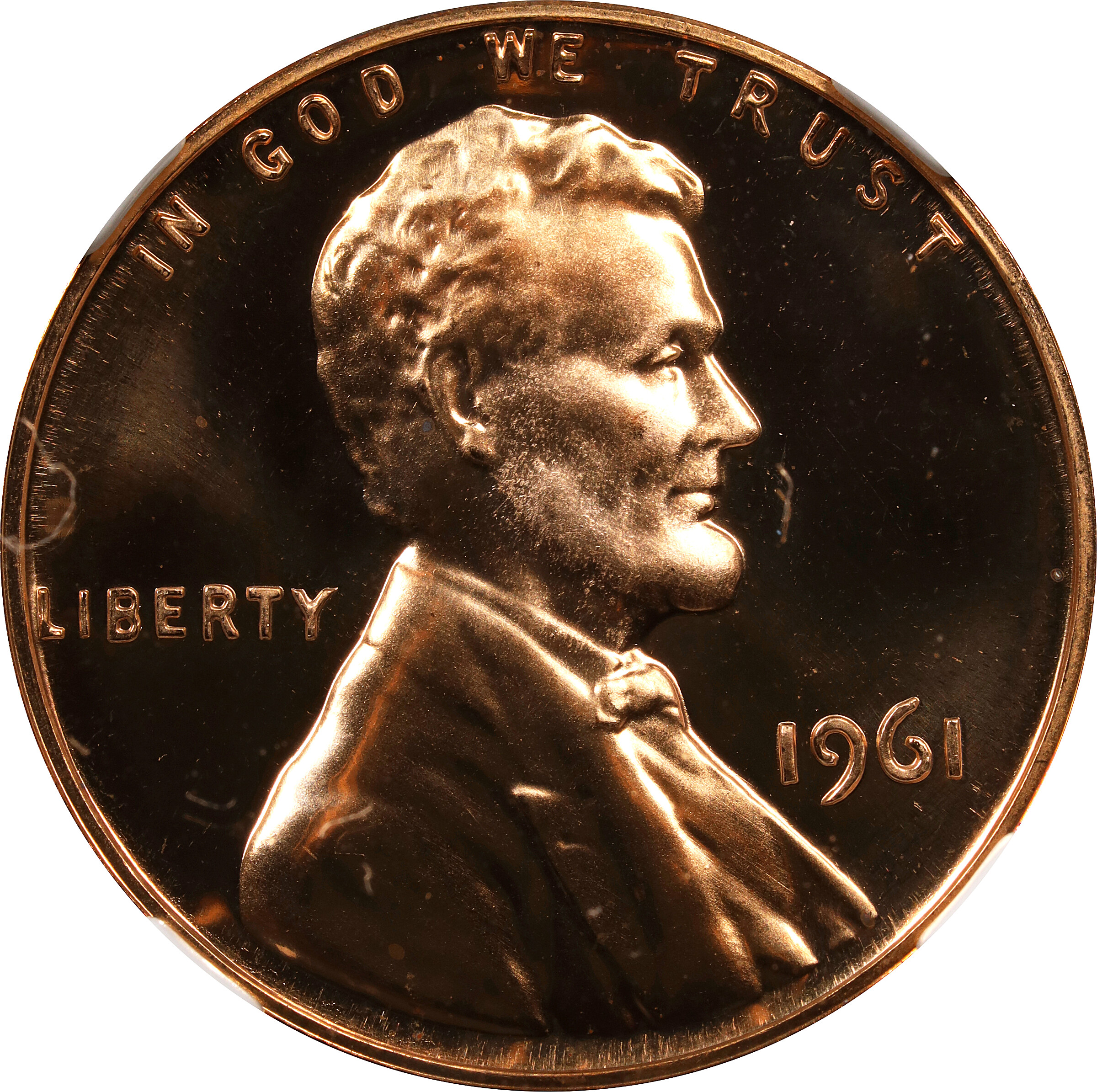 1961 Lincoln Cent. Proof-68 RD Cameo (NGC).